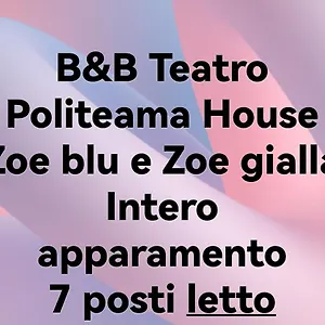 Teatro Politeama House Zoe Blu E Gialla Intero Palermo